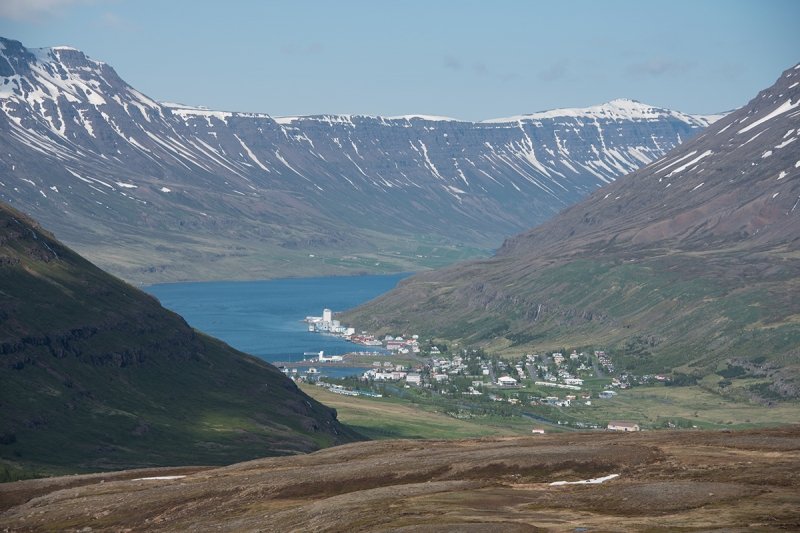 Aurskriður á Seyðisfirði - hættustig - úrkomuspá